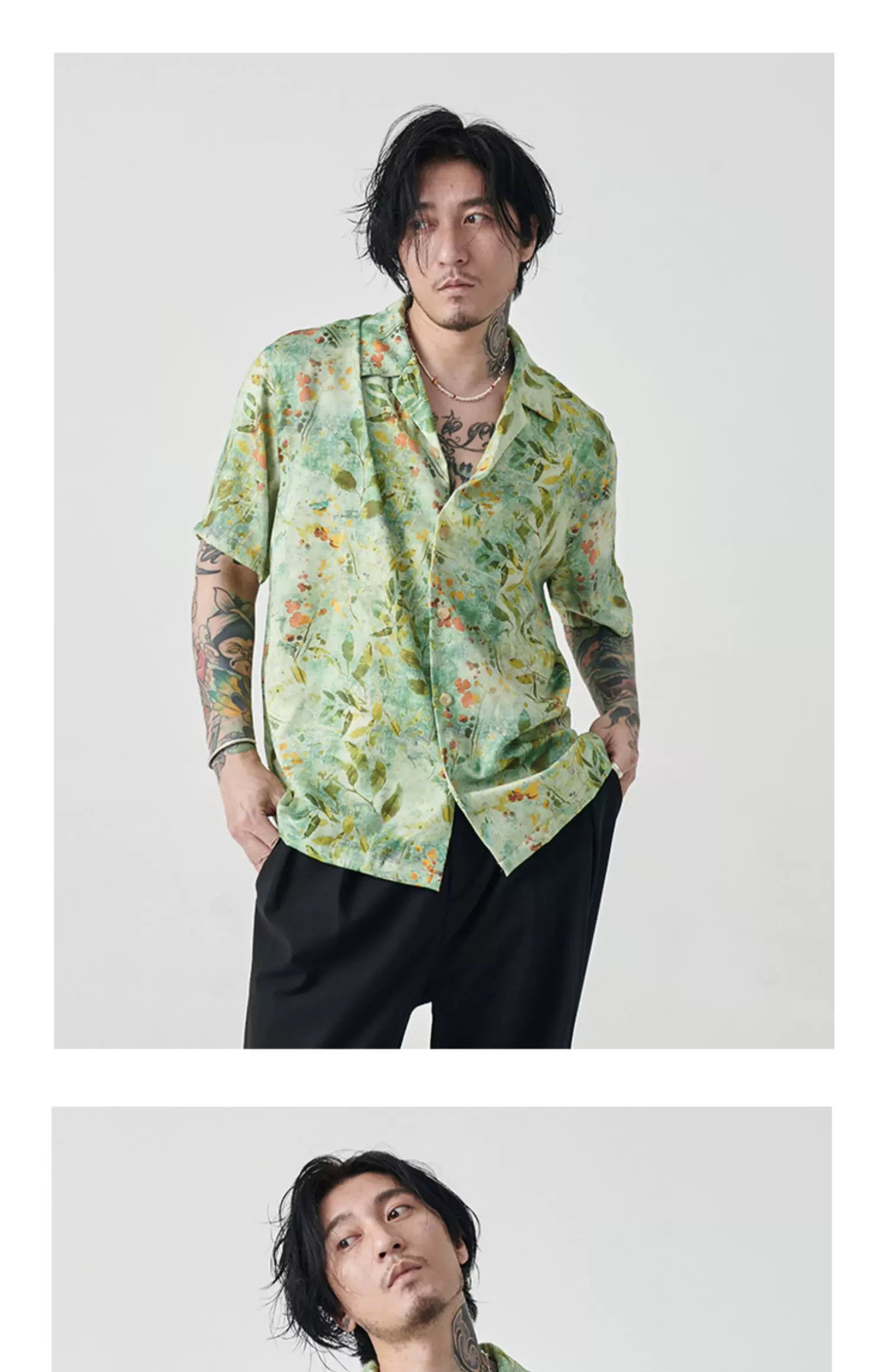 Loose Short Sleeve Hawaiian Shirt