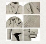 Versatile 90% Down Detachable Waterproof Jacket