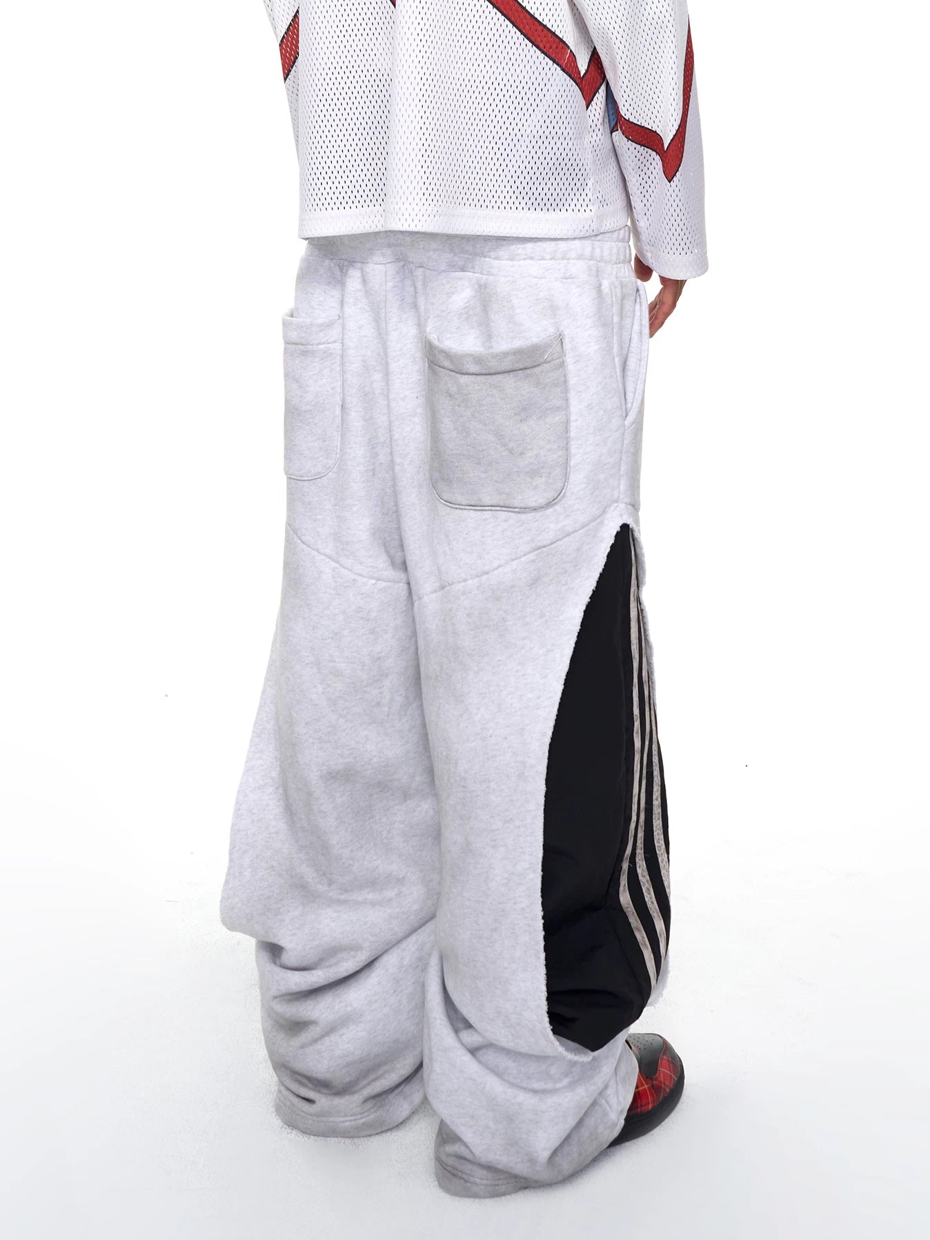 Men's 2-In-1 3-Stripe Wide Leg Sweatpants