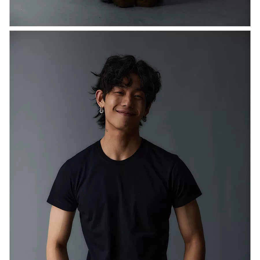 Unisex Tri-Color Slim Cotton Tees