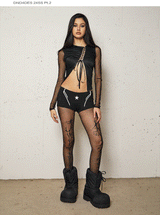 Thorn Print Pantyhose