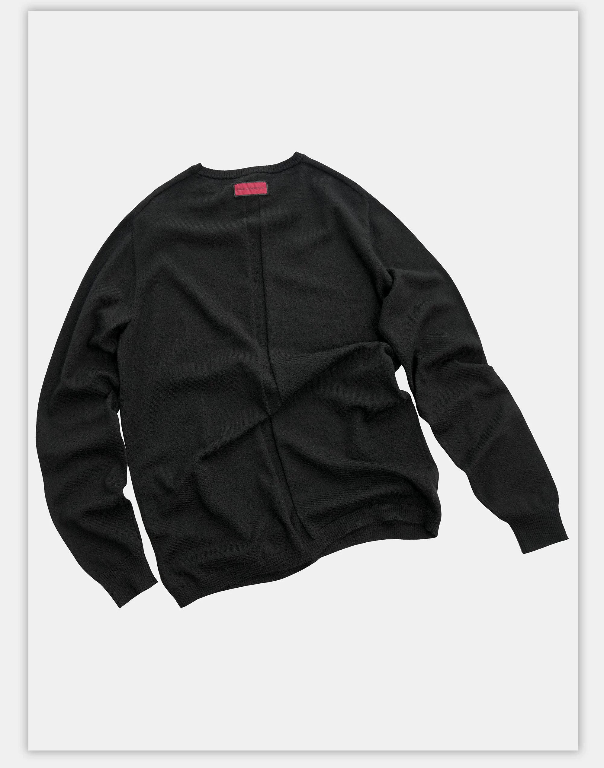 Fitted Dark Tailored Merino Cashmere Sweater