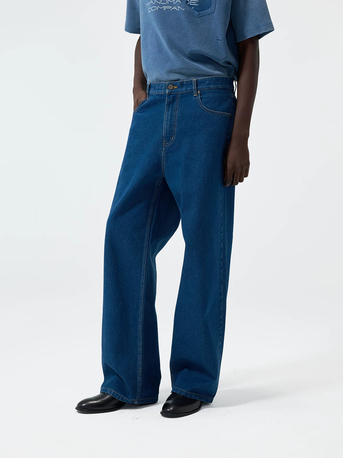 Five Pocket Indigo Wash Denim Pants