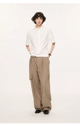White Short Sleeve Harrington Houndstooth Shirt