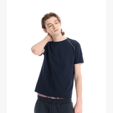 Tri-color Sorona Lace Raglan Slim Tee