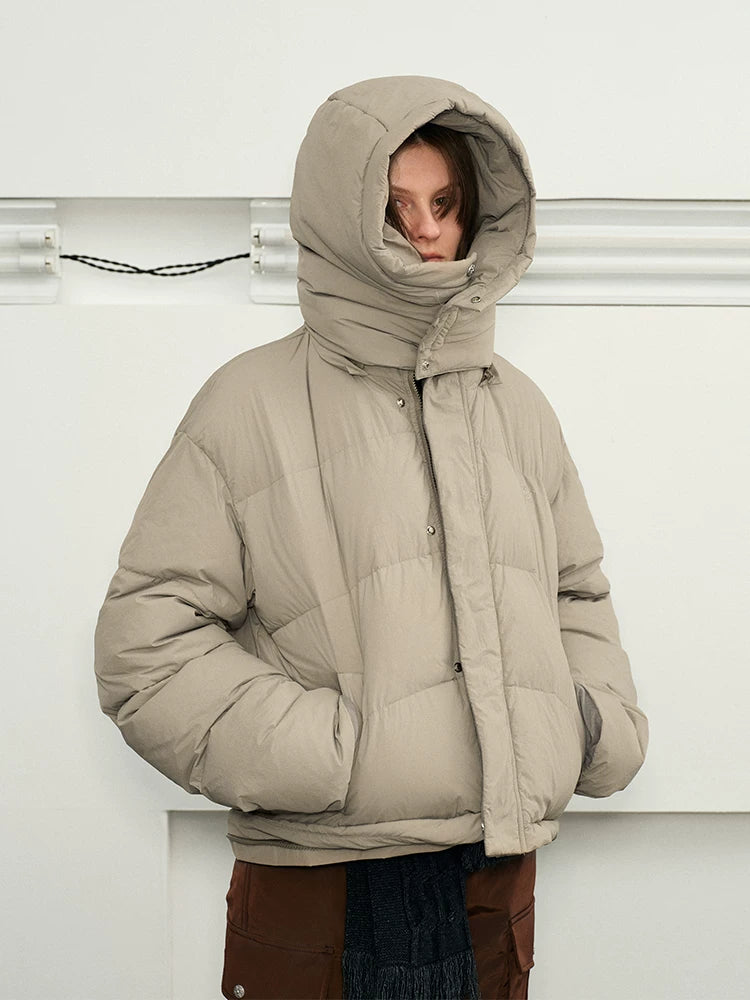 Versatile 90% Down Detachable Waterproof Jacket
