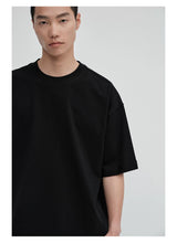 Crew Neck Raw Hem Short-Sleeve Tees