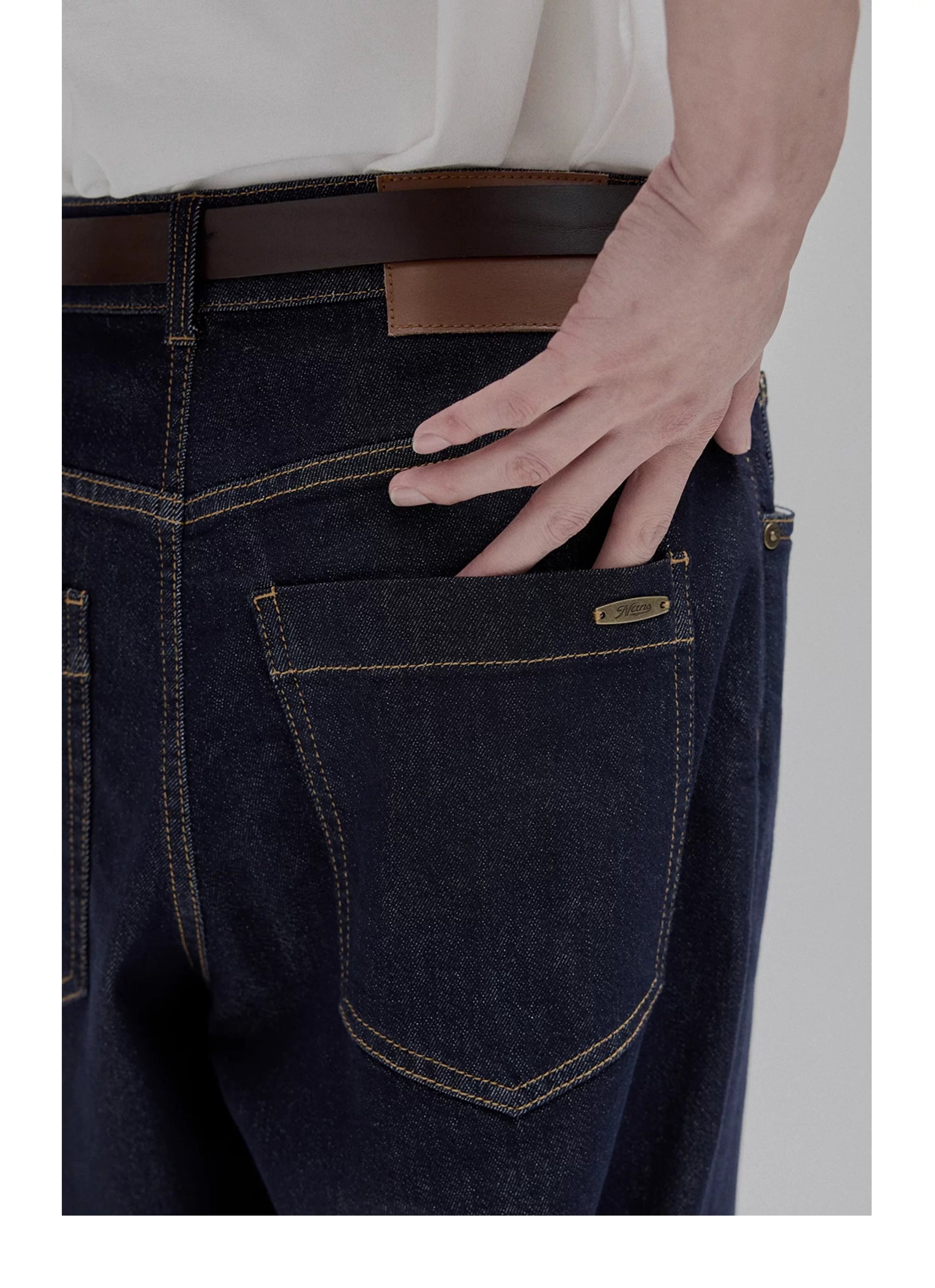 Lightweight Tapered Jeans