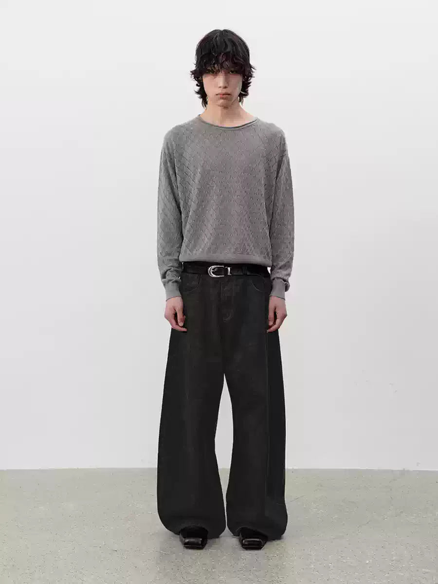 Vintage Washed Denim Banana Pants