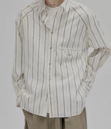 Blue White Striped Pocket Shirt