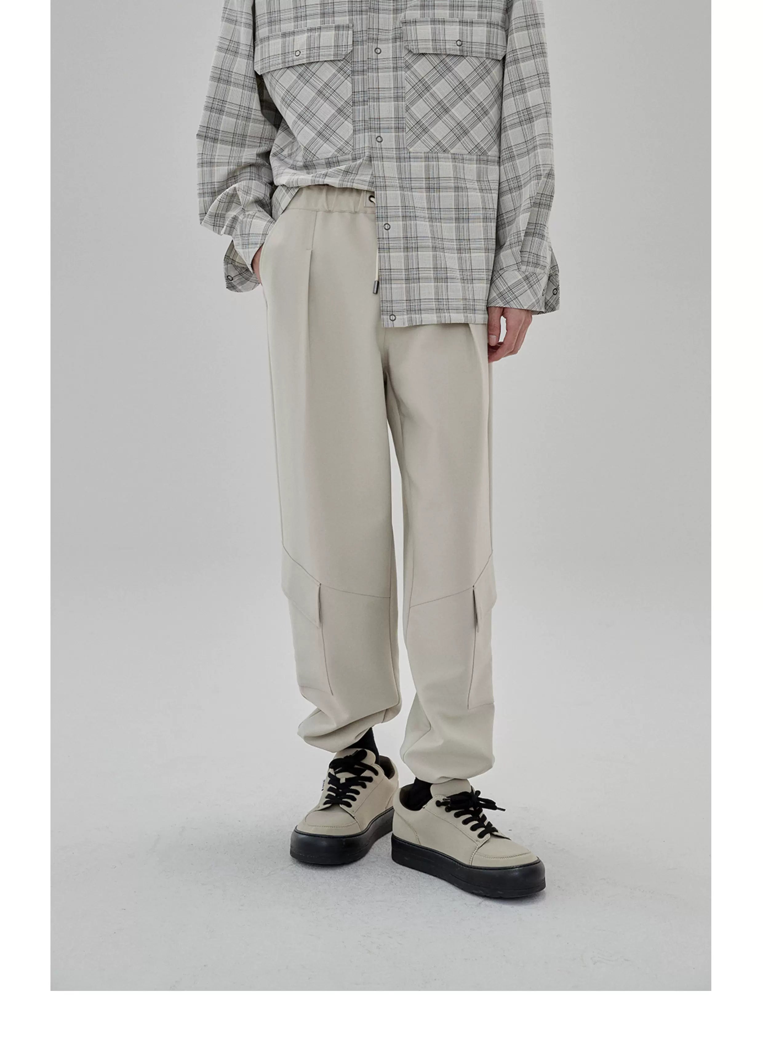 Tapered Drawstring Pocket Cargo Pants