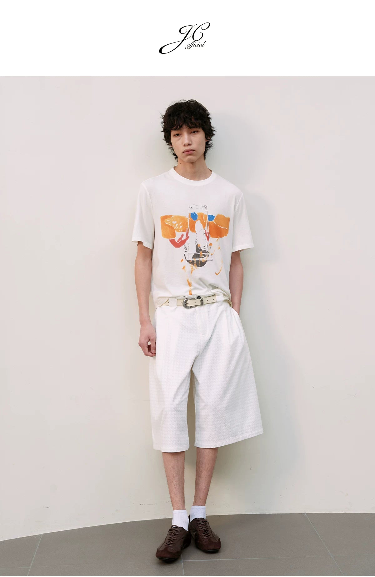 Juicy Digital Print Wool Tencel Tee