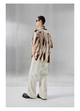 Printed Short Sleeve Cuban Collar Shirt