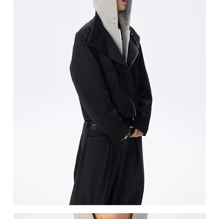 Two-In-One Short Detachable Hooded Puffer Jacket