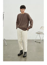 Vintage Herringbone Elastic Waist Cargo Pants