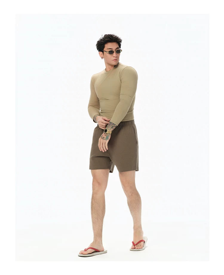 Soft Quick-Dry Fitted Long-Sleeve Top