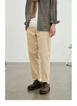 Vintage Herringbone Elastic Waist Cargo Pants
