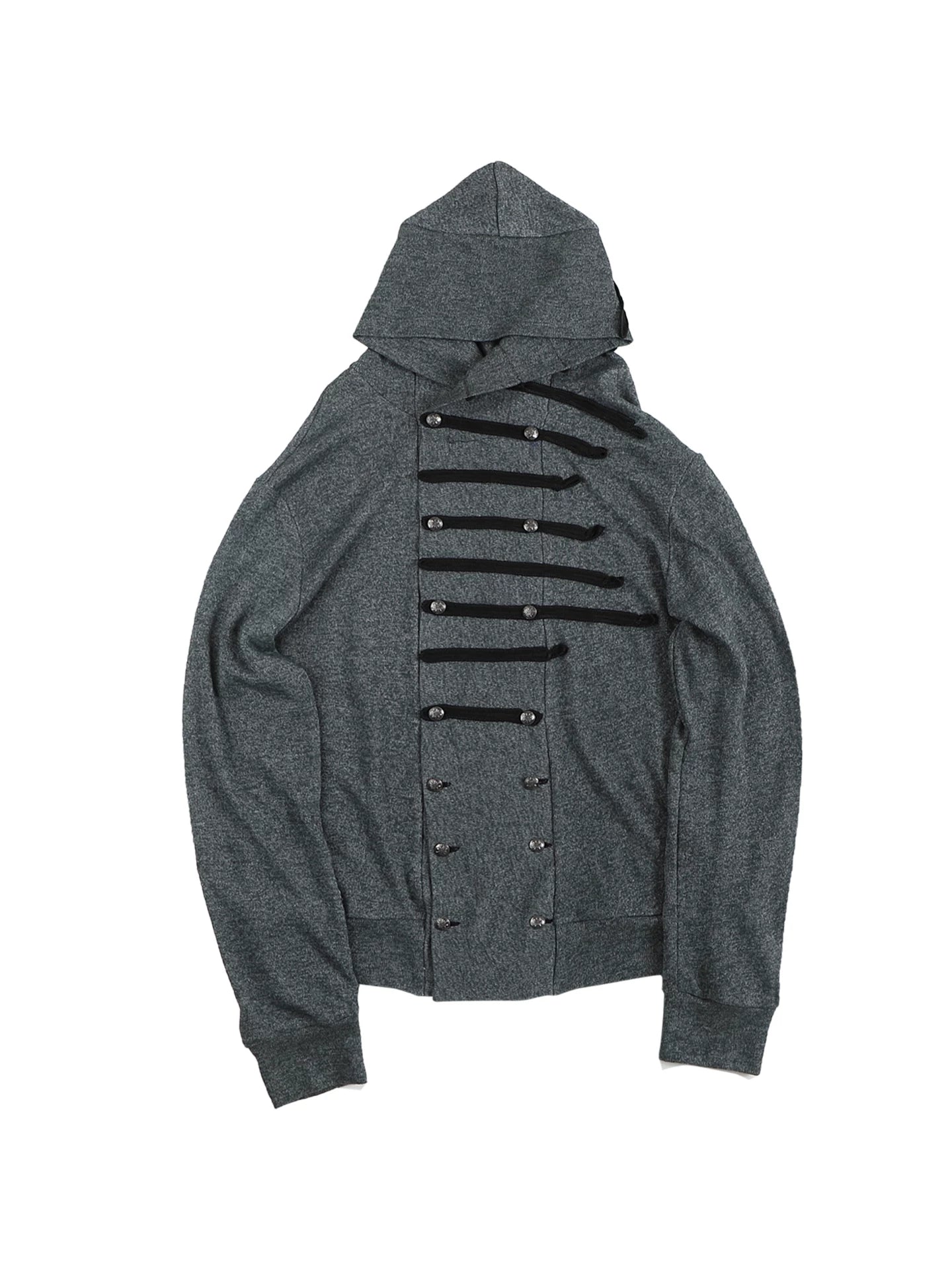 Napoleon Court Ribbon Hooded Thin Cardigan