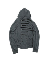 Napoleon Court Ribbon Hooded Thin Cardigan