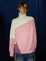 Mid-length Thick Wool Blend Turtleneck Sweater