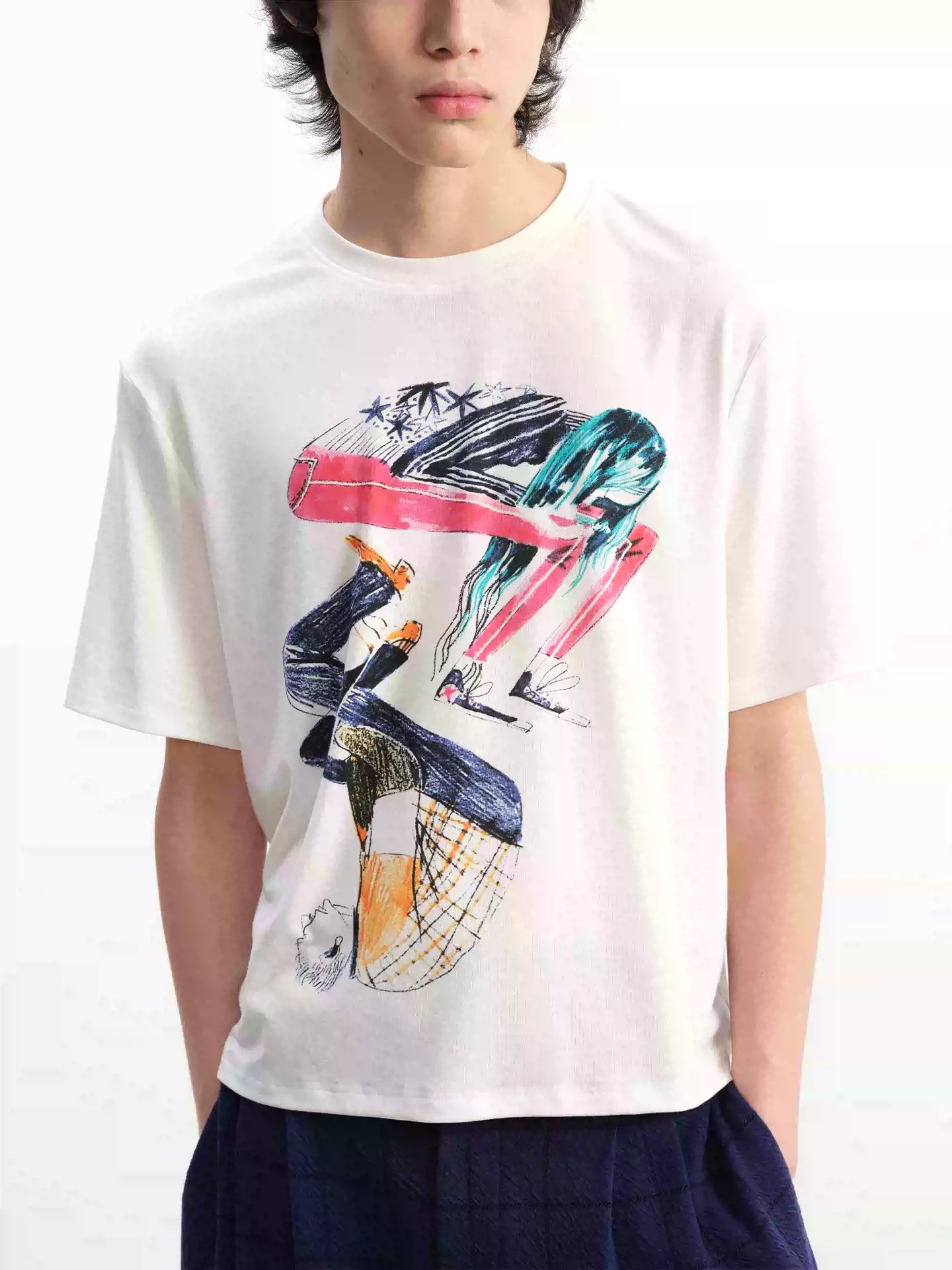 Short Sleeve Tai Chi Print Tee