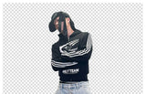 Washed Destroyed Black Tape Patched Jeans