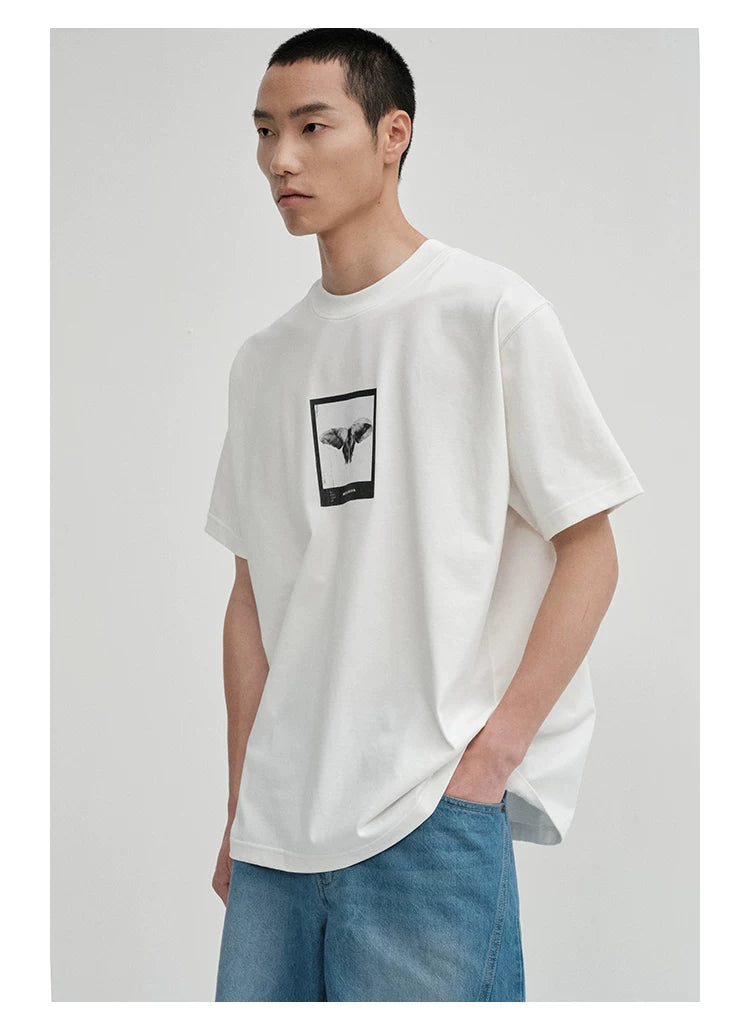 Printed 300G Long-Staple Cotton Short-Sleeve Tee