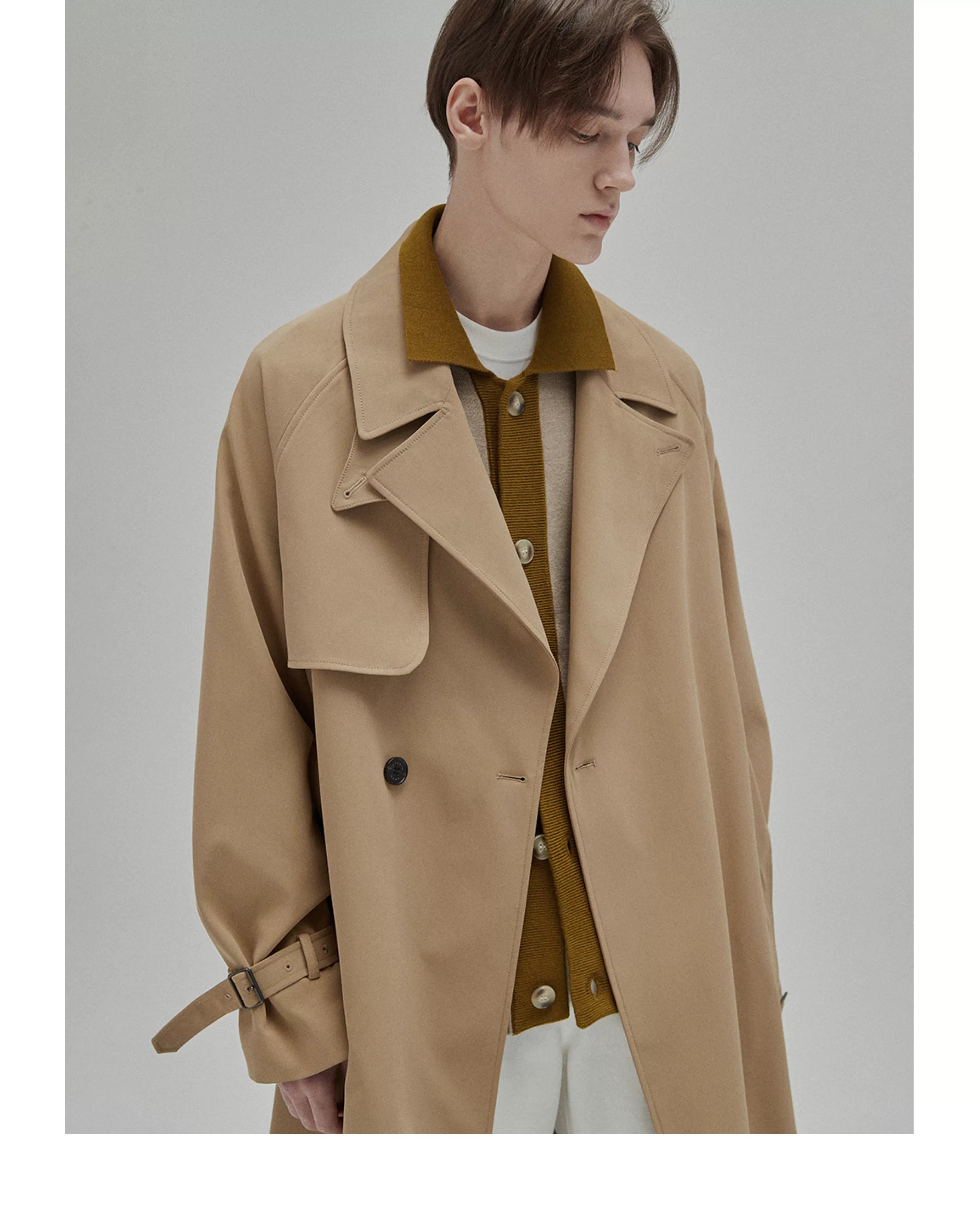 Vintage Double Breasted Belted Trench Coat