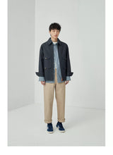 Split Pocket Basic Cotton Shirt