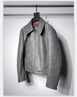 Vintage Stand Collar Biker Jacket
