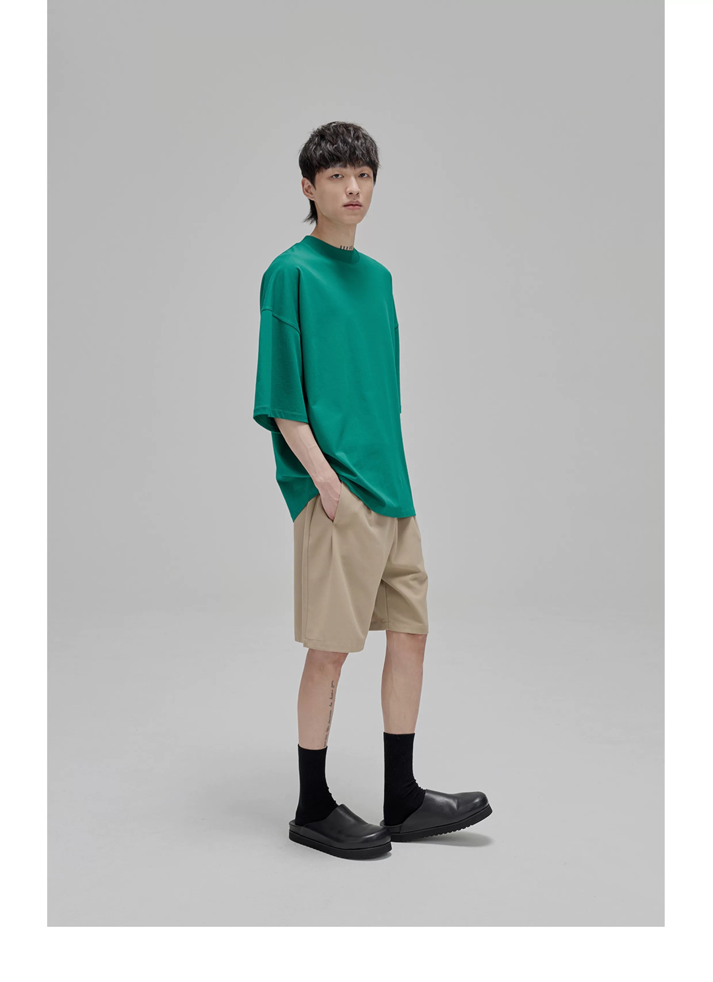 Vintage Ribbed Half Sleeve Tees