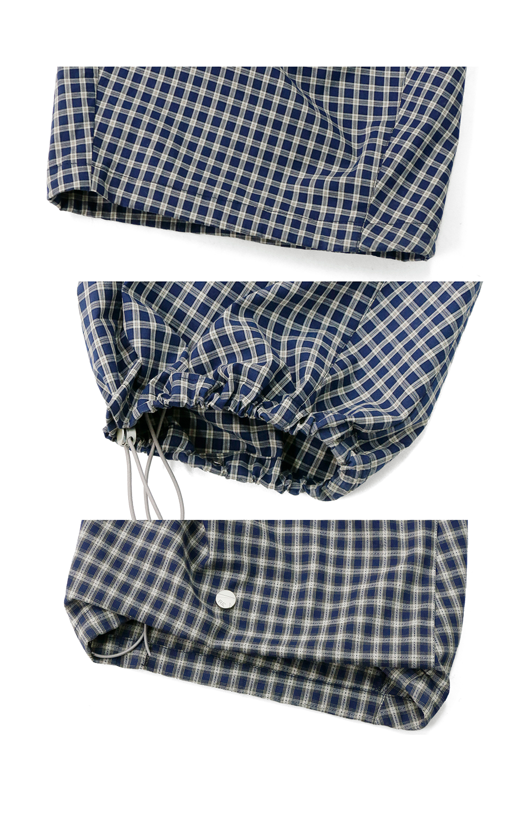 Asymmetric Cross Plaid Pleated Casual Pants