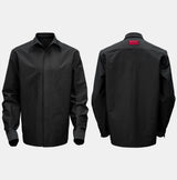 Long Sleeve Ribbed Point Collar Shirt