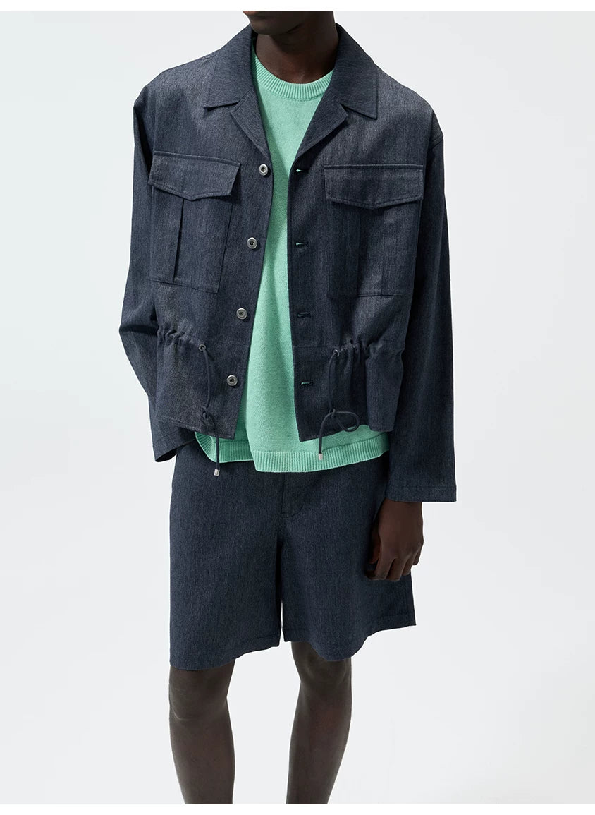 Hemp Blend Denim Jackets & Shorts