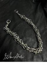 Men's Silver Triple Spiral Pants Chain