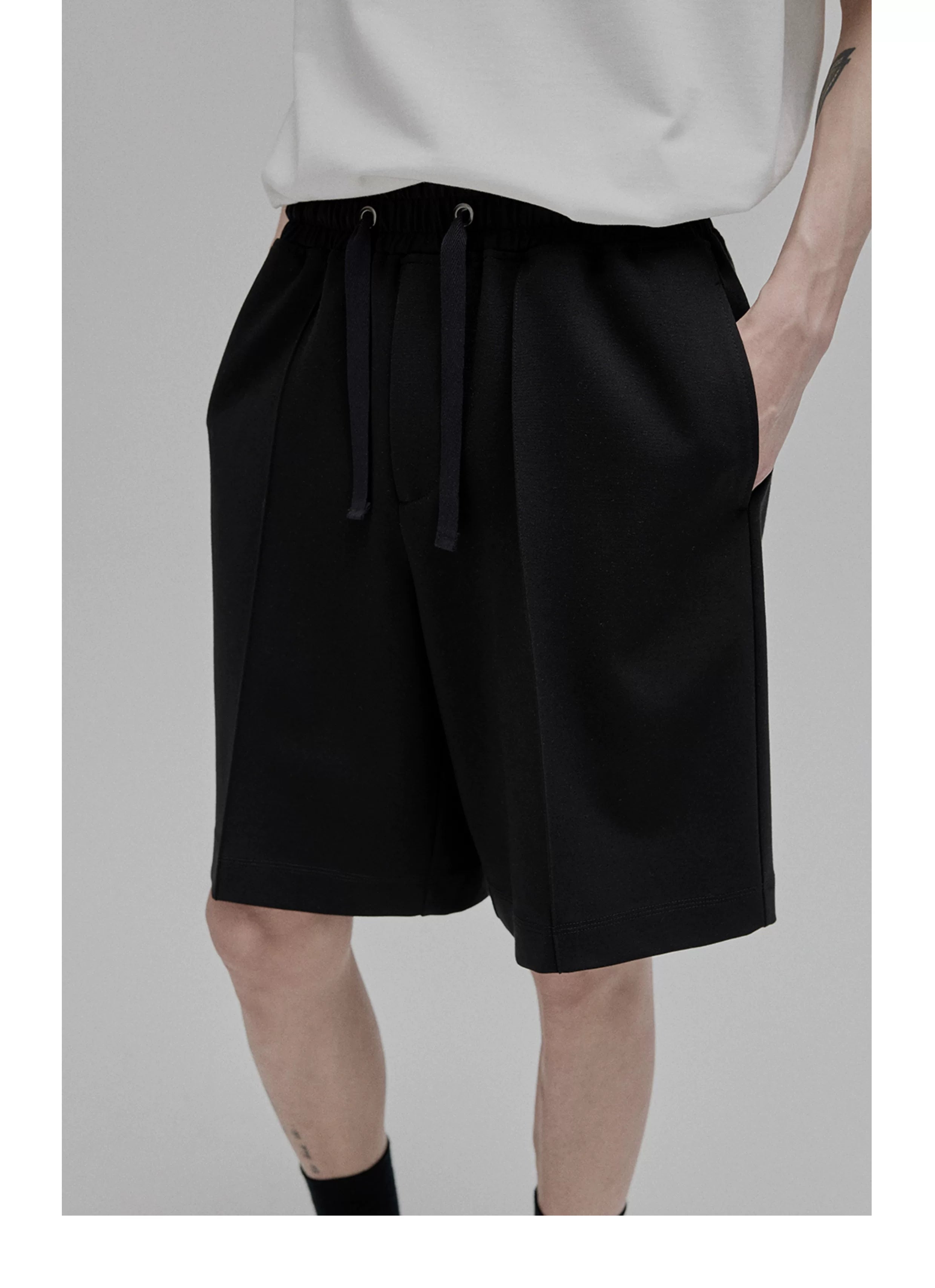 Tie Waist Straight Leg Knit Pants