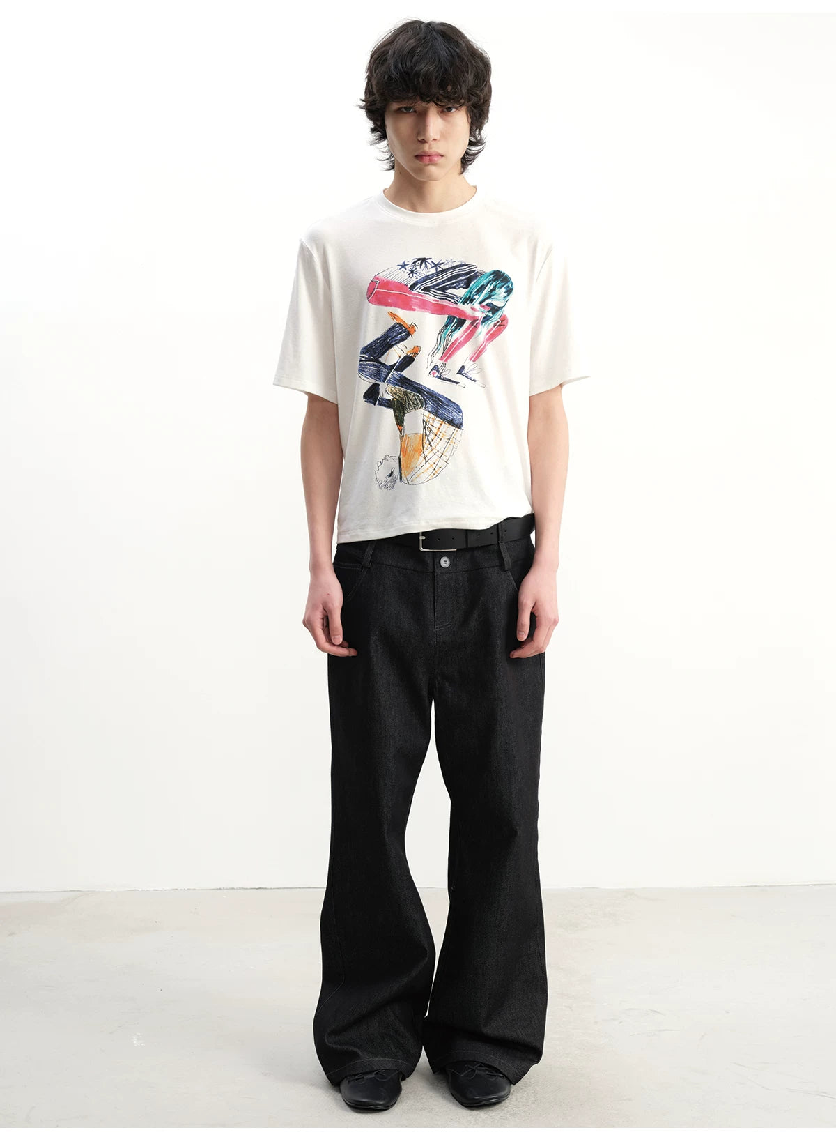 Short Sleeve Tai Chi Print Tee