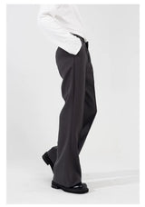 Men's Slim Striped Flared Casual Pants