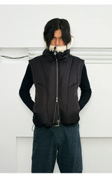 Men's 2-in-1 Winter Fur-Trimmed Puffer Vest