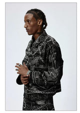 American Chain Print Detroit Work Jacket