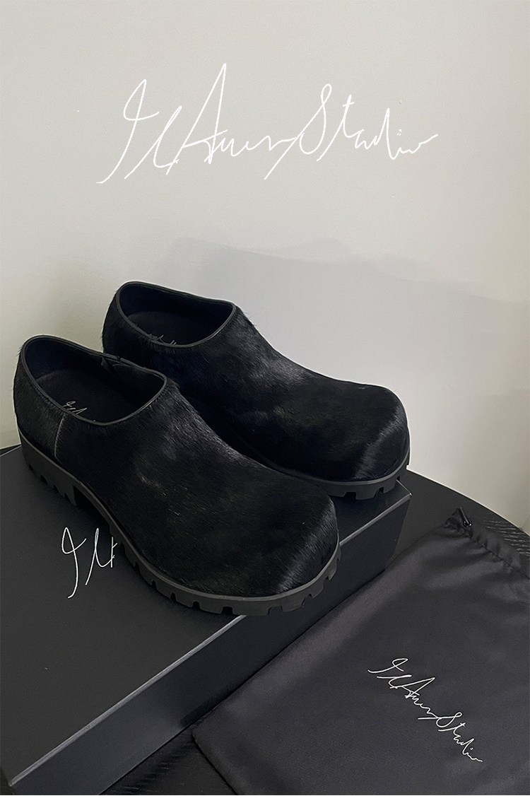 5cm Heightened Horsehair Leather Derby Shoes
