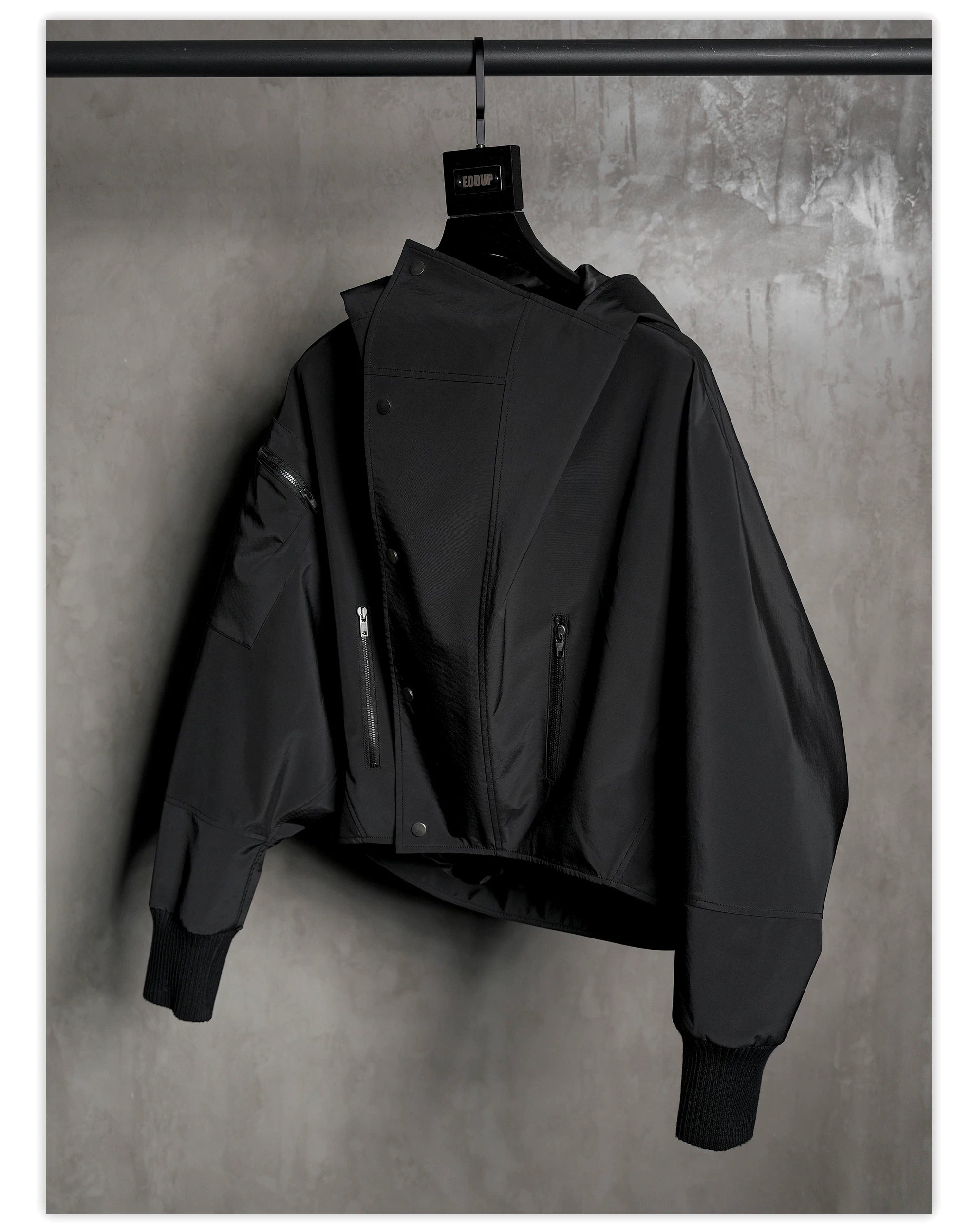 Batwing Sleeve Hard Shell Jacket