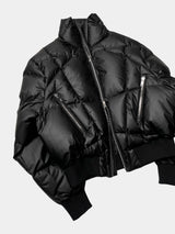 Oversized Zip Collar Puffer Jacket