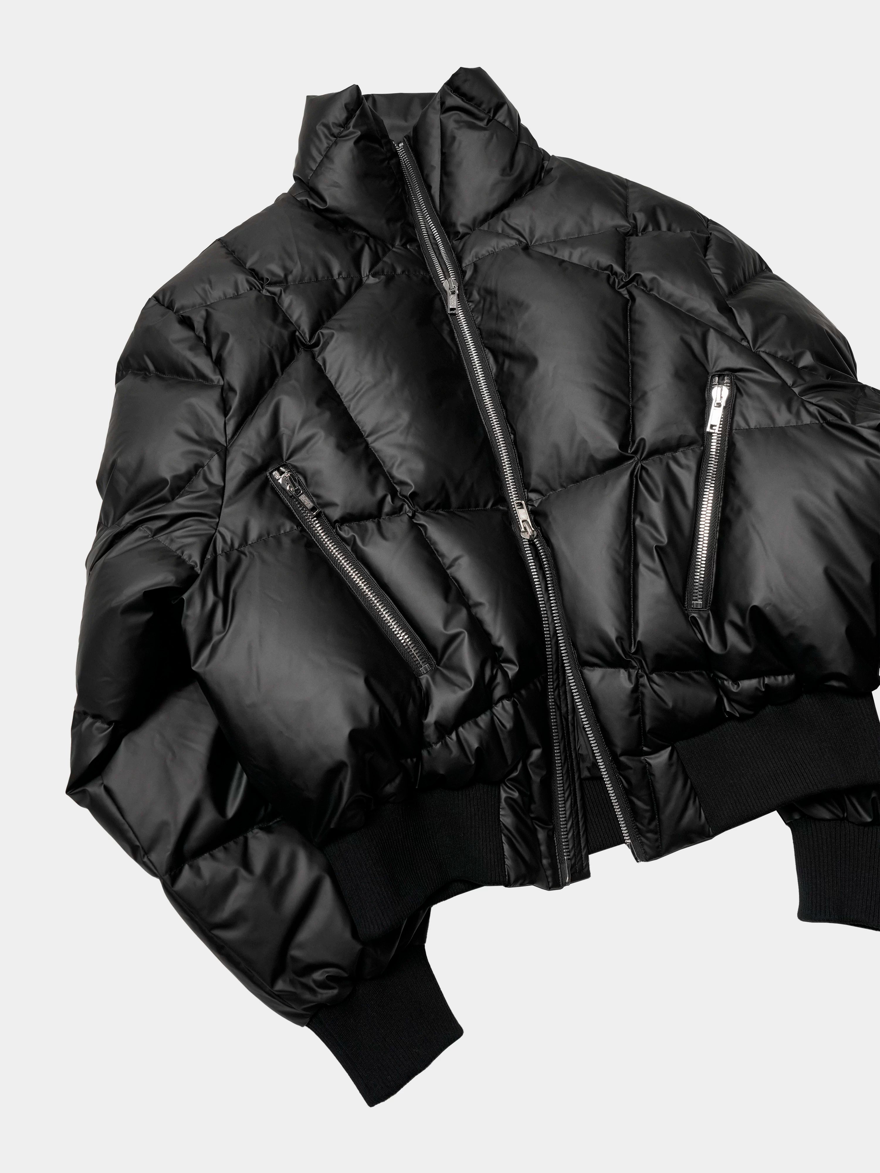 Oversized Zip Collar Puffer Jacket
