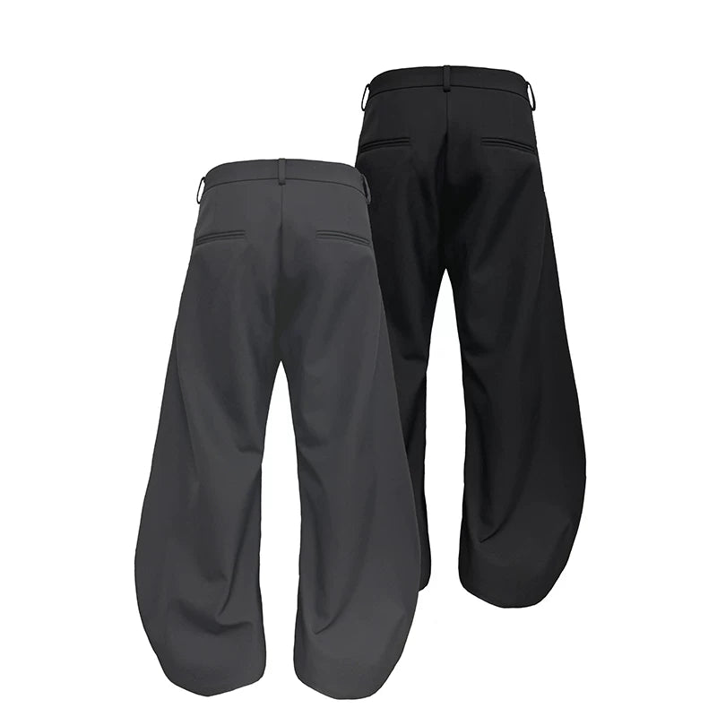 Two-Tone Wide Leg Machete Pants