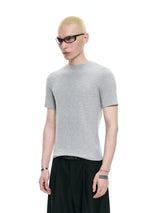 Stretchy Fitted Short Sleeve Crop Tee