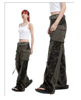 Military Green Camo Cargo Pants