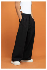 Black High Waist Wide Leg Pants
