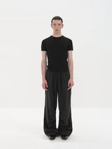 Sand Washed Pleated Tencel Pants