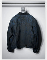 Distressed Ice Blue Ombre Denim Jacket